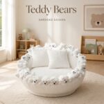 Teddy Bears Beyaz Aycıklı Berjer