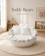 Teddy Bears Beyaz Aycıklı Berjer